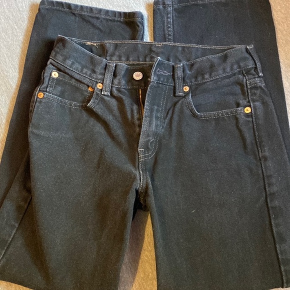 Levi's 550 Relaxed Fit Jeans Boys 14 Regular 27x27 Black Denim